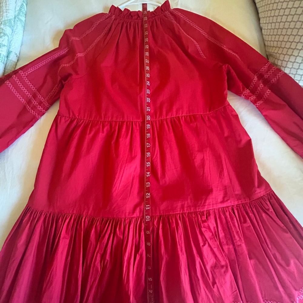 Hyacinth House red and pink Crosley tiered mini dress - Picture 4 of 8